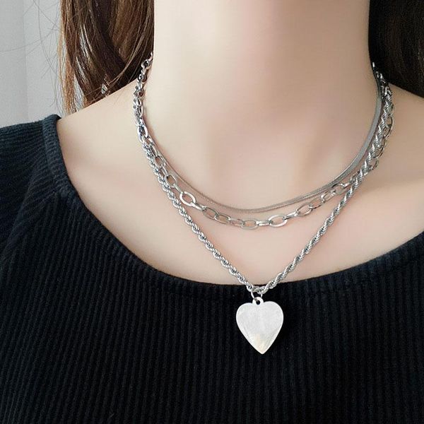 chokers 3pcs/set gothic chain necklace hip hop layered stainless steel choker heart pendant for women, Golden;silver
chokers 3pcs/set gothic chain necklace hip hop layered stainless steel choker heart pendant for women, Golden;silver