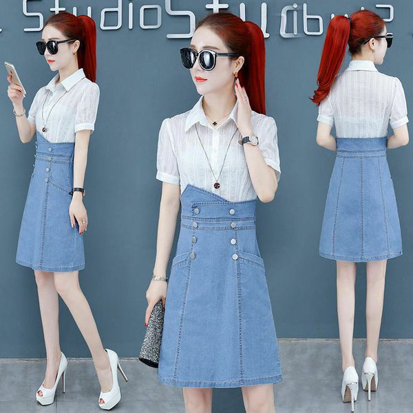 shredded women denim shirt in fashion ofice wear formal work mini party dress of two elegant blue pieces summer girl u45x, Black;gray
shredded women denim shirt in fashion ofice wear formal work mini party dress of two elegant blue pieces summer girl u45x, Black;gray