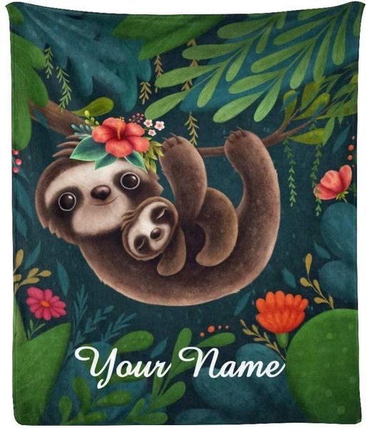 blankets custom blanket with name text,personalized cute sloths super soft fleece throw for couch sofa bed
blankets custom blanket with name text,personalized cute sloths super soft fleece throw for couch sofa bed