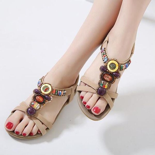ethnic style sandals women bohemian string bead rhinestone flats size 35-42 sandalias de verano para mujer 128, Black
ethnic style sandals women bohemian string bead rhinestone flats size 35-42 sandalias de verano para mujer 128, Black