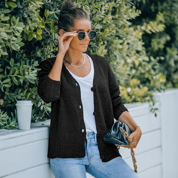 women's knits & tees european and american women style 2021 autumn winter v-neck cardigan knitted jacket outer sweater, White
women's knits & tees european and american women style 2021 autumn winter v-neck cardigan knitted jacket outer sweater, White