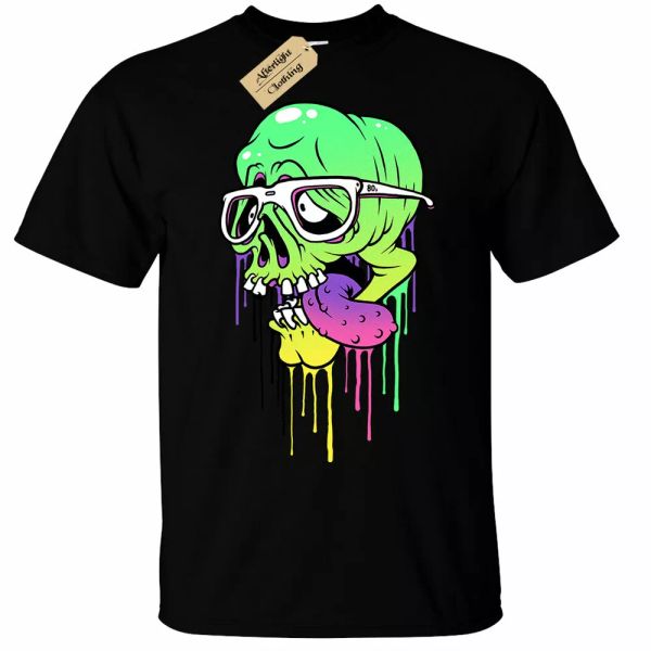 rave zombie camiseta hombre 80's retro colorido ácido raving fiesta, White;black
rave zombie camiseta hombre 80's retro colorido ácido raving fiesta, White;black