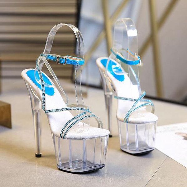 big size 17cm high heels transparent sandals summer open toe party dress platform gladiator women pole dance shoes lh5-18, Black
big size 17cm high heels transparent sandals summer open toe party dress platform gladiator women pole dance shoes lh5-18, Black