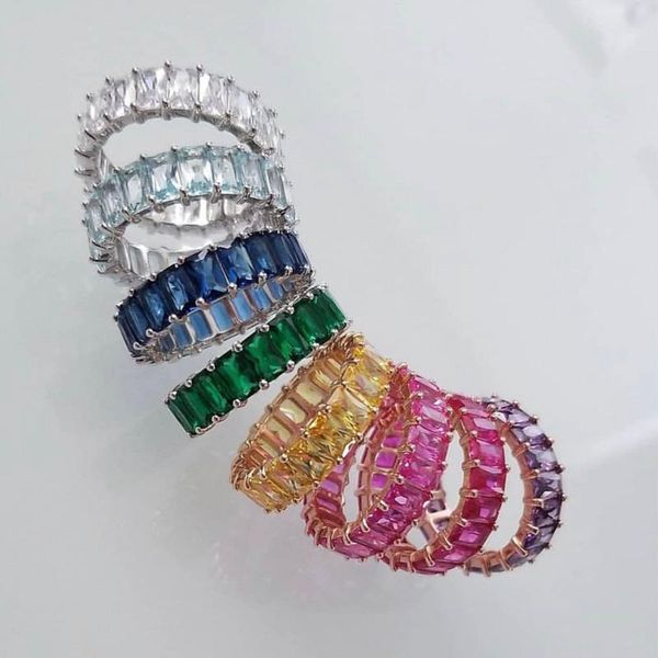 wedding rings femme bohemian colorful rainbow ring multi color crystal eternity square baguette finger women female jewelry, Slivery;golden
wedding rings femme bohemian colorful rainbow ring multi color crystal eternity square baguette finger women female jewelry, Slivery;golden