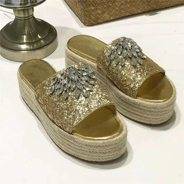 women fashion designers wedges shoes color rivets studded platform wedge sandalias high heels open toe slippers, Black
women fashion designers wedges shoes color rivets studded platform wedge sandalias high heels open toe slippers, Black