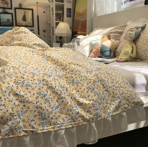 bedding sets pastiral yellow flower set 1.2 1.5 1.8 2.0,cotton twin full king home textile bed sheet pillow case quilt cover
bedding sets pastiral yellow flower set 1.2 1.5 1.8 2.0,cotton twin full king home textile bed sheet pillow case quilt cover