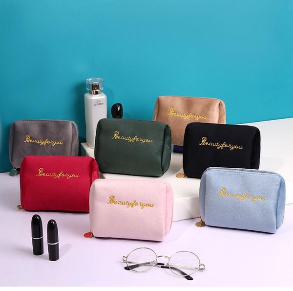 makeup bags for women girls velvet travel portable pouch with zipper storage organizer toiletry bag
makeup bags for women girls velvet travel portable pouch with zipper storage organizer toiletry bag