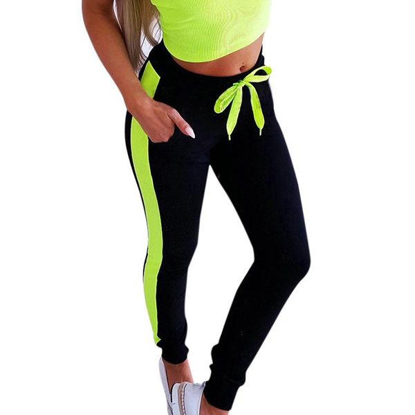women's pants & capris summer women elasticed waist sportswear female european style slim fit color patchwork fashion trousers sj3287m, Black;white
women's pants & capris summer women elasticed waist sportswear female european style slim fit color patchwork fashion trousers sj3287m, Black;white