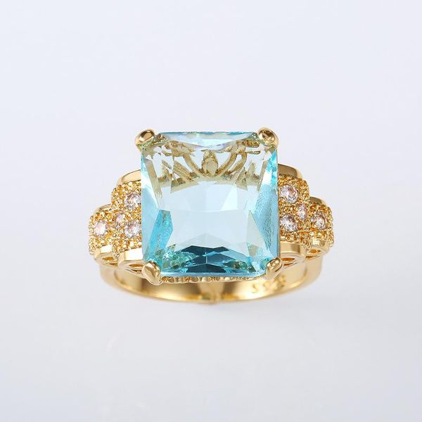 wedding rings luxury square sea blue zircon women ring gold color elegant engagement exquisite party jewelry birthday gift, Slivery;golden
wedding rings luxury square sea blue zircon women ring gold color elegant engagement exquisite party jewelry birthday gift, Slivery;golden
