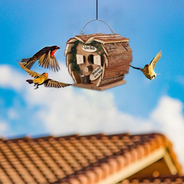 bird house creative nest outdoor parrot breeding box wood cages 
bird house creative nest outdoor parrot breeding box wood cages