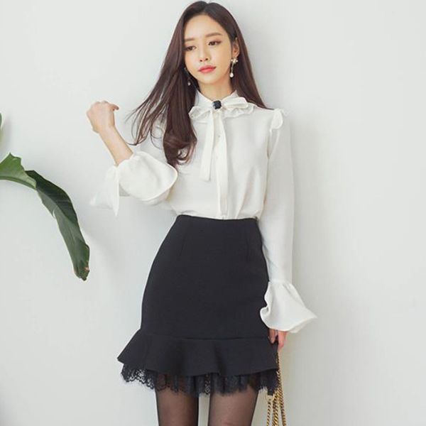 open-air female set arrival frilly white-shirt bow mini income skirt high-quality joint two parts, Black
open-air female set arrival frilly white-shirt bow mini income skirt high-quality joint two parts, Black