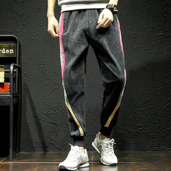 corduroy cargo pants men warm baggy harem fashion casual striped joggers trousers loose japanese streetwear male men's, Black
corduroy cargo pants men warm baggy harem fashion casual striped joggers trousers loose japanese streetwear male men's, Black