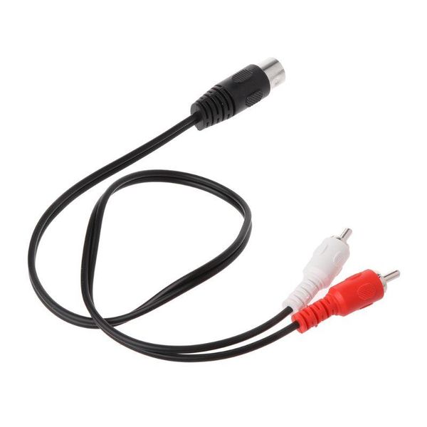 smart power plugs 0.5m/1.5m 5 pin din male to 2 rca audio video adapter cable wire cord connector for dvd player 
smart power plugs 0.5m/1.5m 5 pin din male to 2 rca audio video adapter cable wire cord connector for dvd player