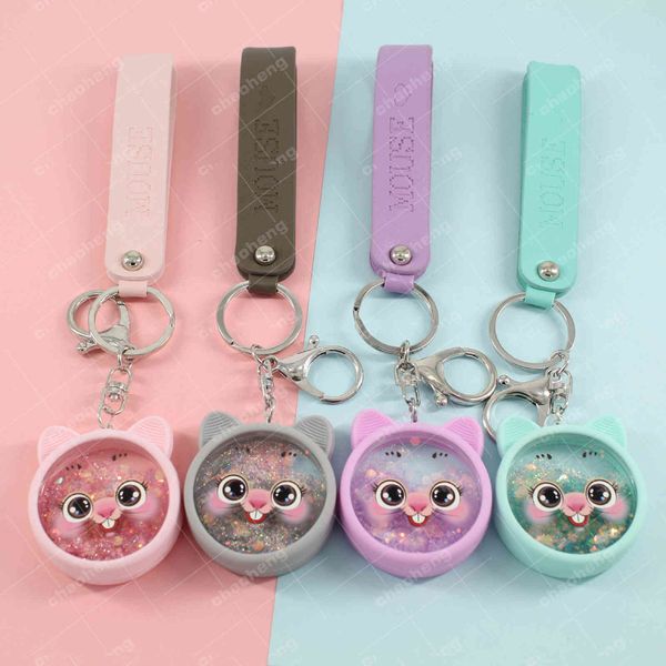 keyring keychain new cute rabbit car key chain acrylic oil pendant cat creative bag accessories, Silver
keyring keychain new cute rabbit car key chain acrylic oil pendant cat creative bag accessories, Silver