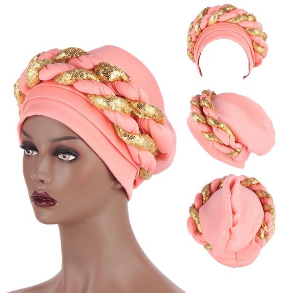 muslim space layer two-color sequin twist headscarf hat turban durag fashion prom hair accessories for women beanies
muslim space layer two-color sequin twist headscarf hat turban durag fashion prom hair accessories for women beanies