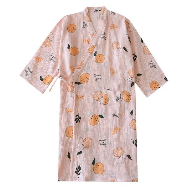 women's sleepwear japanese-style kimono nightgown women cotton gauze crepe bathrobes steaming home clothes spring summer lemon print th, Black;red
women's sleepwear japanese-style kimono nightgown women cotton gauze crepe bathrobes steaming home clothes spring summer lemon print th, Black;red