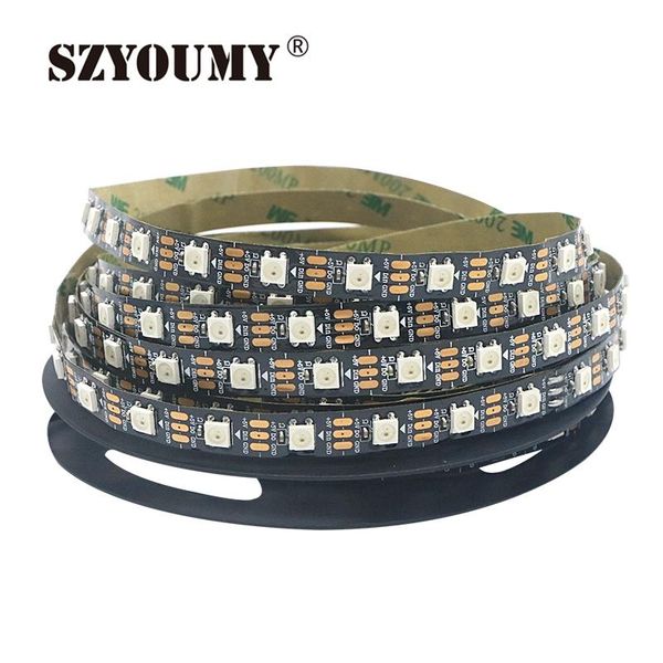 strips szyoumy 5m smd 60led/m full color ws2812b led strip dc 5v black / white pcb rgb smart pixel control 60ic/m
strips szyoumy 5m smd 60led/m full color ws2812b led strip dc 5v black / white pcb rgb smart pixel control 60ic/m