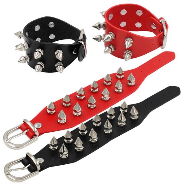 charm bracelets punk gothic rock spikes rivet cone stud black wide leather wristbands bangle fashion jewelry, Golden;silver
charm bracelets punk gothic rock spikes rivet cone stud black wide leather wristbands bangle fashion jewelry, Golden;silver