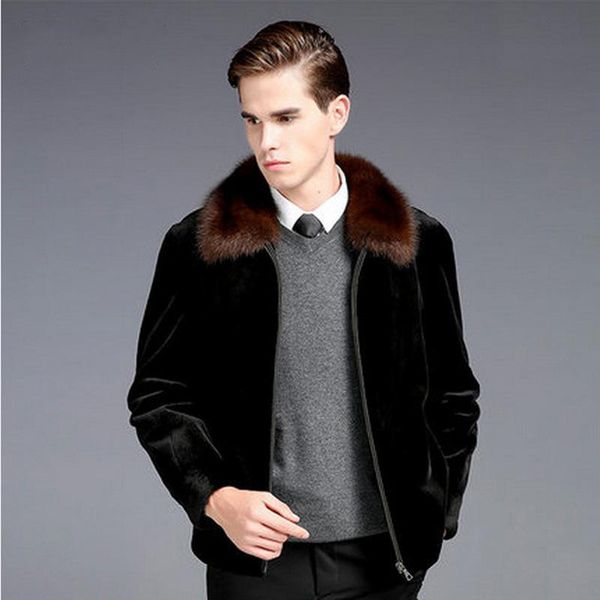 men's fur & faux s-6xl fashion male jacket coat zipper high imitation mink man winter clothes, Black
men's fur & faux s-6xl fashion male jacket coat zipper high imitation mink man winter clothes, Black