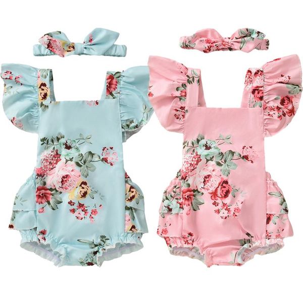 rompers 2pcs born infant flower print outfits baby girl tie-up ruffled sleeve square collar bowknot romper + headband, Blue
rompers 2pcs born infant flower print outfits baby girl tie-up ruffled sleeve square collar bowknot romper + headband, Blue