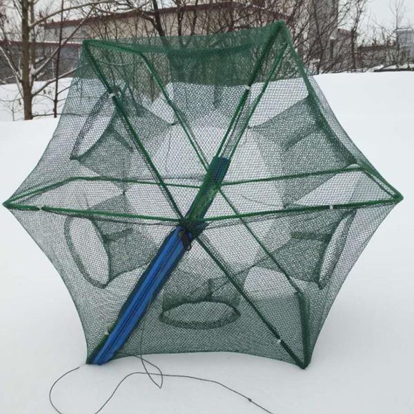 folded portable 6-8 holes fishing net network casting crayfish catcher shrimp minnow crab baits trap cages mesh fish nets tool accessories
folded portable 6-8 holes fishing net network casting crayfish catcher shrimp minnow crab baits trap cages mesh fish nets tool accessories