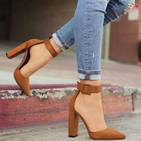 dress shoes women sandals ladies high heels pumps dancing party wedding zapatos mujer ankle strap pointed toe, Black
dress shoes women sandals ladies high heels pumps dancing party wedding zapatos mujer ankle strap pointed toe, Black