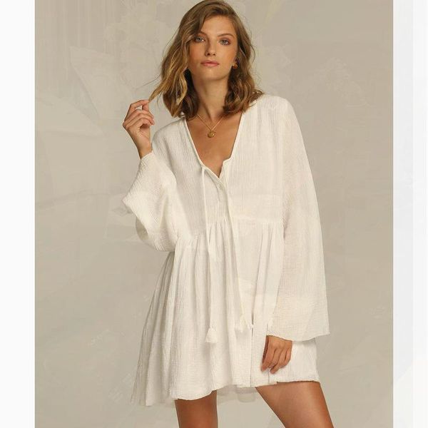 summer beach dress bathing suit cover ups plus size swimsuit up wear women pareos de playa mujer coverup women's swimwear, White;black
summer beach dress bathing suit cover ups plus size swimsuit up wear women pareos de playa mujer coverup women's swimwear, White;black