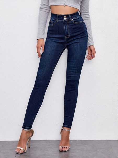 dark wash skinny jeans n6uh#, Blue