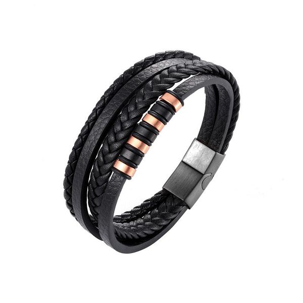 wholesale price genuine leather bracelet men hand charm jewelry multilayer magnetic buckle handmade gift for cool boys pulsera link, chain, Black
wholesale price genuine leather bracelet men hand charm jewelry multilayer magnetic buckle handmade gift for cool boys pulsera link, chain, Black