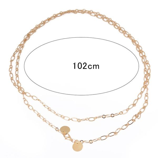 fashionable women's mini metal dress waist chain belt sequins all match casual elegant clothing thin belts, Black;brown
fashionable women's mini metal dress waist chain belt sequins all match casual elegant clothing thin belts, Black;brown