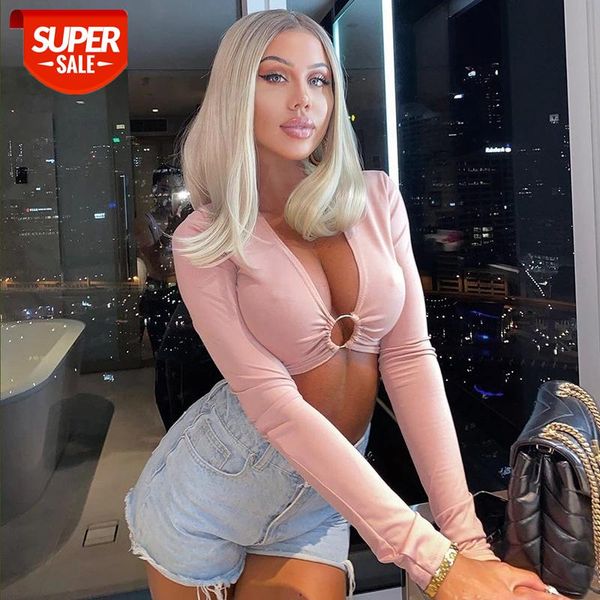 women's summer long-sleeved fashion solid color hollow ring bandage low-cut exposed navel blouse girls clubwear #gk2p, White
women's summer long-sleeved fashion solid color hollow ring bandage low-cut exposed navel blouse girls clubwear #gk2p, White