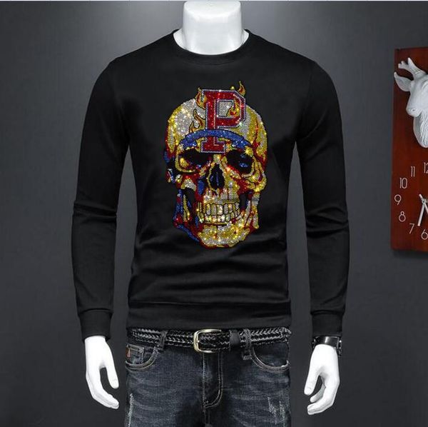 men's hoodies & sweatshirts nice design plus size 4xl 2021 rhinestones sweatshirt men brand long sleeve fashion man streetwear o neck s, Black
men's hoodies & sweatshirts nice design plus size 4xl 2021 rhinestones sweatshirt men brand long sleeve fashion man streetwear o neck s, Black