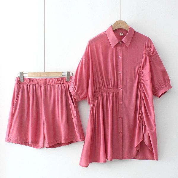 women's tracksuits plus size women clothing two piece set lapels short sleeves shirt elastic waistline shorts large asymmetry summer su, Gray
women's tracksuits plus size women clothing two piece set lapels short sleeves shirt elastic waistline shorts large asymmetry summer su, Gray