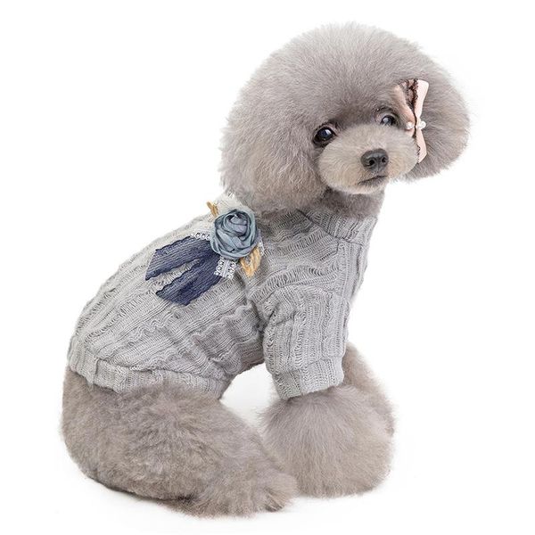 dog apparel pet cat puppy knit jacket sweater coat clothes small warm costume