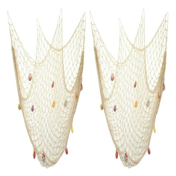 decorative objects & figurines 2pack fish net wall decoration with shells,ocean themed hangings fishing party decor for party,wedding
decorative objects & figurines 2pack fish net wall decoration with shells,ocean themed hangings fishing party decor for party,wedding