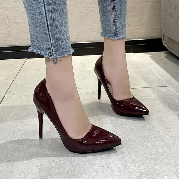 dress shoes large size women's single fashion super high-heeled solid color pumps wedding, Black
dress shoes large size women's single fashion super high-heeled solid color pumps wedding, Black