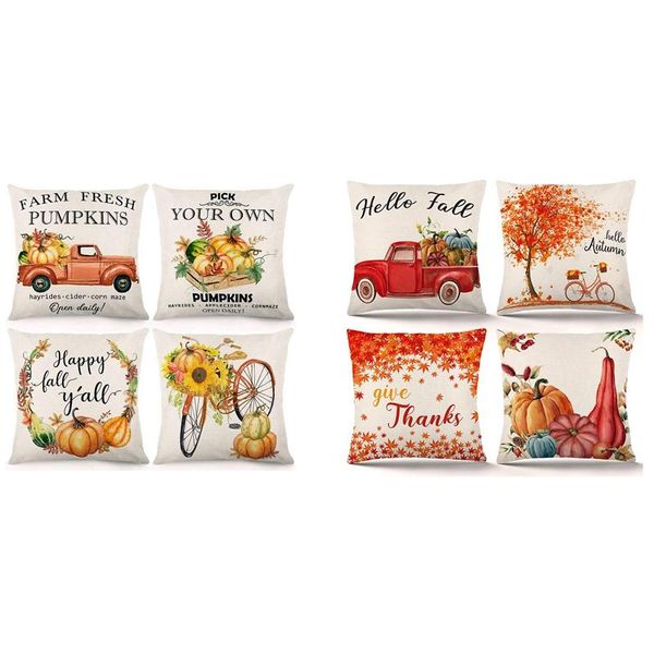 pillow case xd-2 pcs fall throw covers farm decorations autumn themed thanksgiving farmhouse & pumpkin
pillow case xd-2 pcs fall throw covers farm decorations autumn themed thanksgiving farmhouse & pumpkin