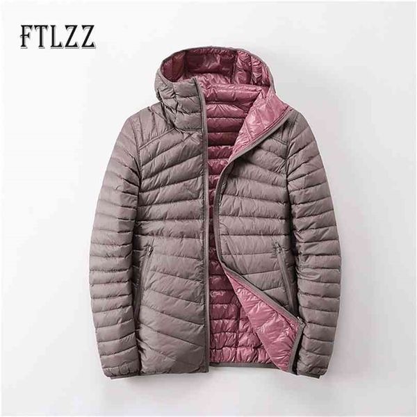 women white duck down parkas autumn winter ultra light jacket female lieghtweight hooded double side coats windbreakers 210525, Black
women white duck down parkas autumn winter ultra light jacket female lieghtweight hooded double side coats windbreakers 210525, Black