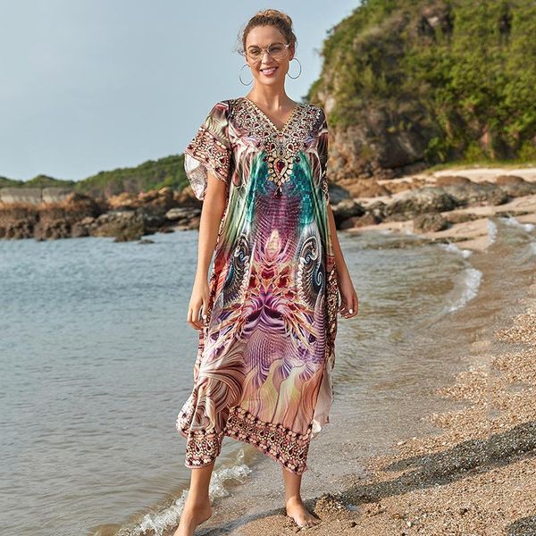 women's swimwear seaside beach coat quick-drying loose plus-size long skirt holiday sunscreen bikini blouse outside the woman, White;black
women's swimwear seaside beach coat quick-drying loose plus-size long skirt holiday sunscreen bikini blouse outside the woman, White;black