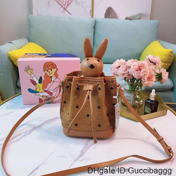 bucket handbags women vogue of new fund of 2020 printed oblique satchel joker rabbit single shoulder bag handbag