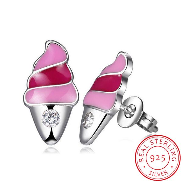 children 925 sterling silver pink enamel ice cream small stud for baby kids girls cute party earring korea jewelry, Golden
children 925 sterling silver pink enamel ice cream small stud for baby kids girls cute party earring korea jewelry, Golden