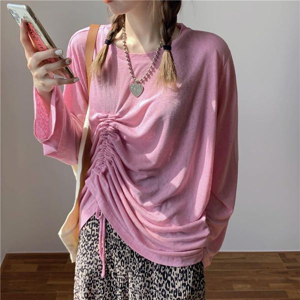 women's t-shirt female korean harajuku ins loose pleated vintage tshirt t-shirts japanese kawaii ladies ulzzang clothes for women, White
women's t-shirt female korean harajuku ins loose pleated vintage tshirt t-shirts japanese kawaii ladies ulzzang clothes for women, White