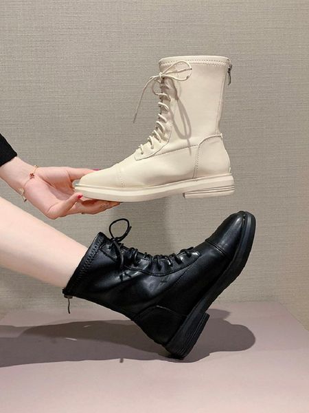 boots casual fashion ladies spring and autumn british style short tube zipper temperament flat sole boots., Black
boots casual fashion ladies spring and autumn british style short tube zipper temperament flat sole boots., Black