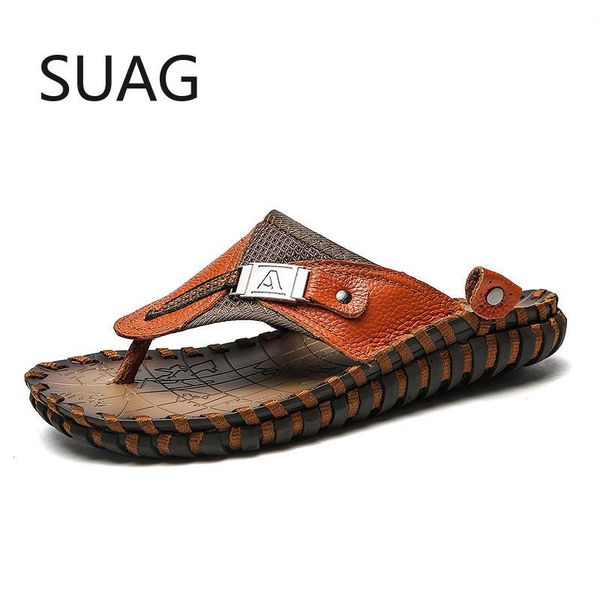 summer men's casual shoes beach trend large size 48 men flip-flops layer leather outdoor leisure sandals slippers, Black
summer men's casual shoes beach trend large size 48 men flip-flops layer leather outdoor leisure sandals slippers, Black