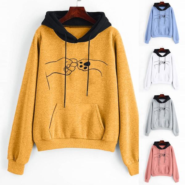 women's hoodies & sweatshirts fashion autumn women casual print long sleeve splice patchwork sweatshirt camiseta manga larga mujer inv, Black
women's hoodies & sweatshirts fashion autumn women casual print long sleeve splice patchwork sweatshirt camiseta manga larga mujer inv, Black