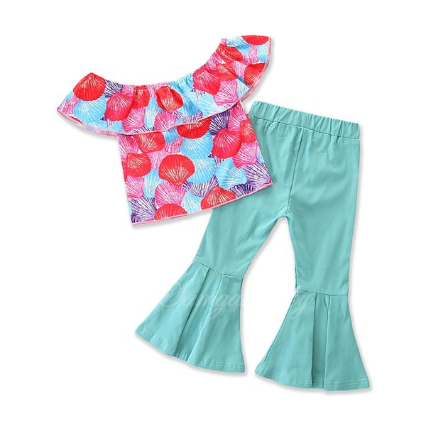 2021 new design good quality factory price fashion selling childrens boho style flared trousers flower suit, White
2021 new design good quality factory price fashion selling childrens boho style flared trousers flower suit, White