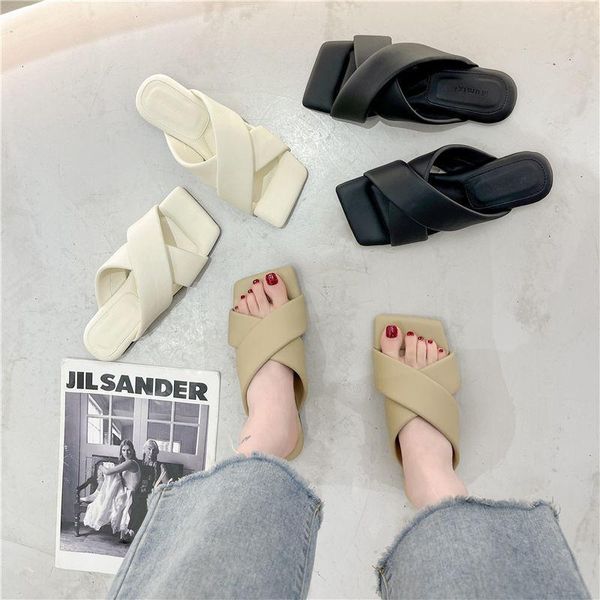 slippers flip flops women's flat non-slip soft summer sandalias women shoes slides comfort for sandals a481, Black
slippers flip flops women's flat non-slip soft summer sandalias women shoes slides comfort for sandals a481, Black