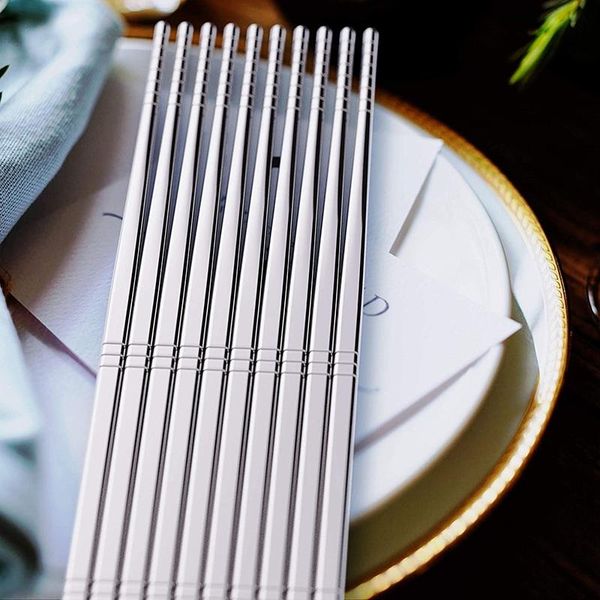 chopsticks 2/3/5 stainless steel reusable chinese stylish sticks portable non-slip home kitchen dinnerware
chopsticks 2/3/5 stainless steel reusable chinese stylish sticks portable non-slip home kitchen dinnerware