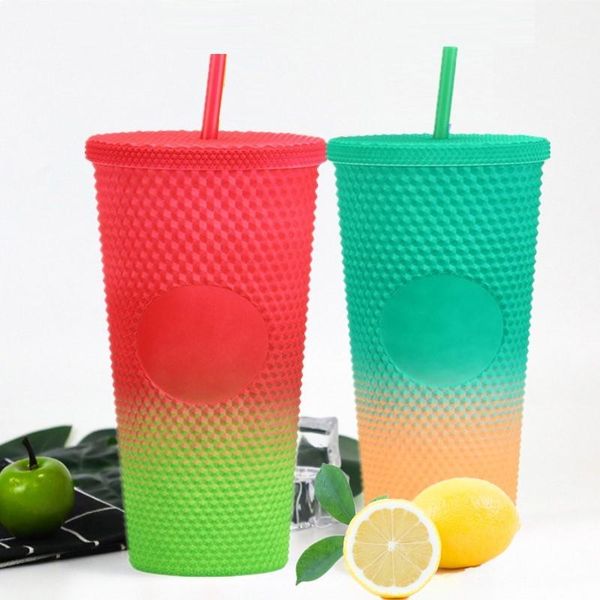 mugs plastic straw cup 710ml coffee cold water mug tumbler with double layer durian diamond goddess
mugs plastic straw cup 710ml coffee cold water mug tumbler with double layer durian diamond goddess