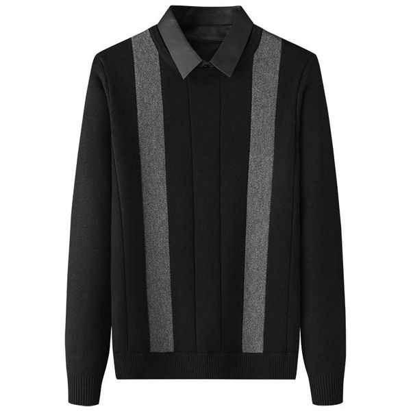 men's sweaters men 2021 autumn winter fashion fake two-piece sweater male warm slim fit pullovers casual striped knitted o131, White;black
men's sweaters men 2021 autumn winter fashion fake two-piece sweater male warm slim fit pullovers casual striped knitted o131, White;black
